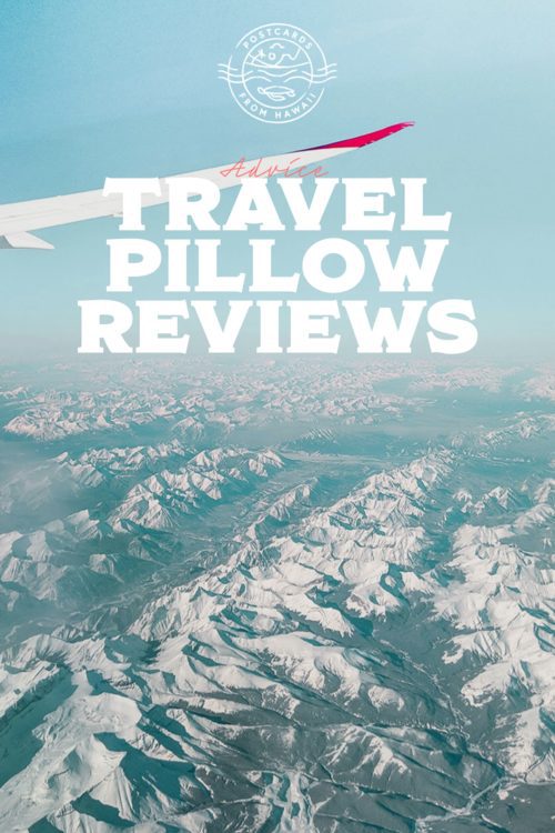 Postcards from Hawaii Travel Lifestyle Blog Gabriella Wisdom Travel pillows comparisons best travel pillows for long flights