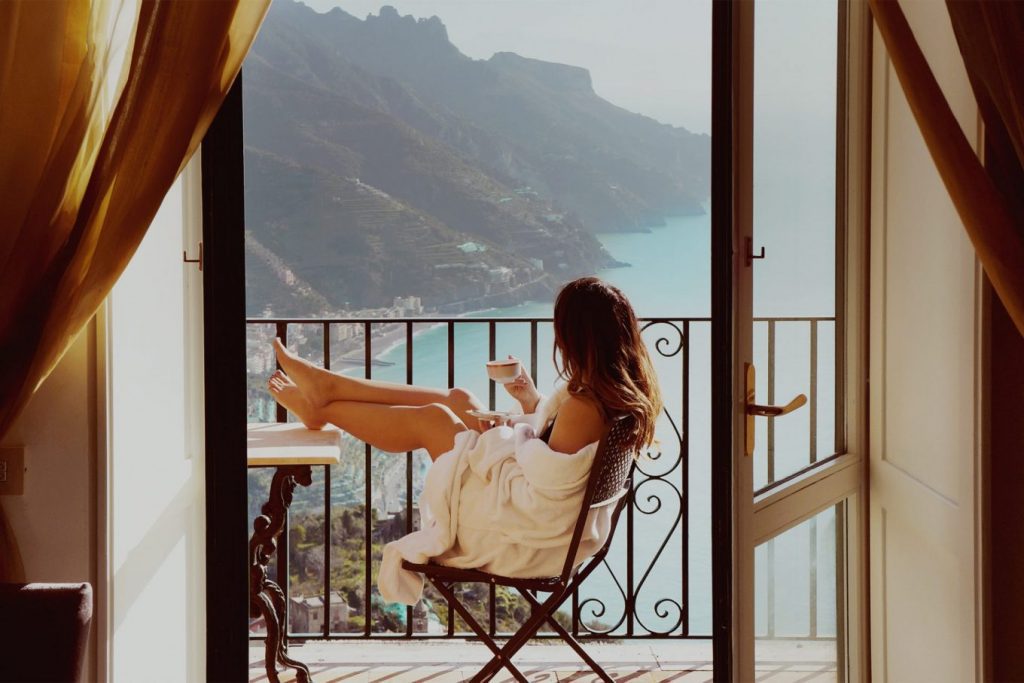 Postcards From Hawaii Gabriella Wisdom Travel Lifestyle Blog Amalfi Coast Gabriella Wisdom Balcony Italy