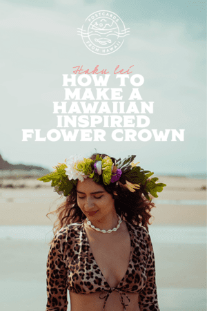 Postcards from Hawaii Travel & Lifestyle blog How to make a haku lei lei polo Hawaiian flower crown, DIY flower crown tutorial, how to make a flower crown, how to make a head lei po’o