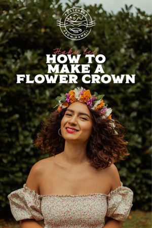 Postcards from Hawaii Travel & Lifestyle blog How to make a haku lei lei polo Hawaiian flower crown, DIY flower crown tutorial, how to make a flower crown, how to make a head lei po’o