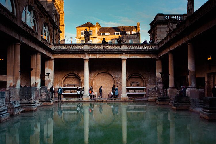 PFHPostcardsfromHawaiiBathEnglandSomersetItineraryRomanBaths