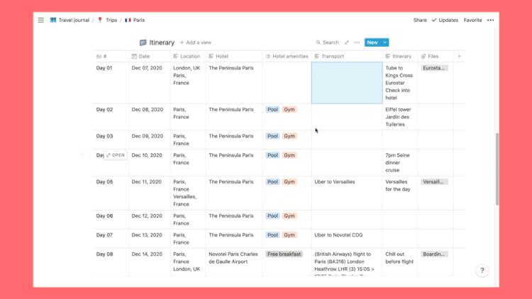 How To Plan Trips With Notion | Postcards From Hawaii