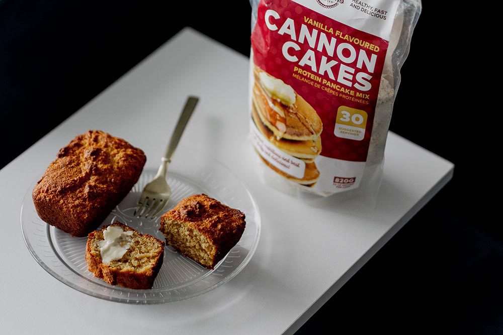 postcards from Hawaii travel and lifestyle blog PFH gluten free protein banana bread recipe Mrs Cannon's Kitchen Cannon Cakes vanilla pancake mix