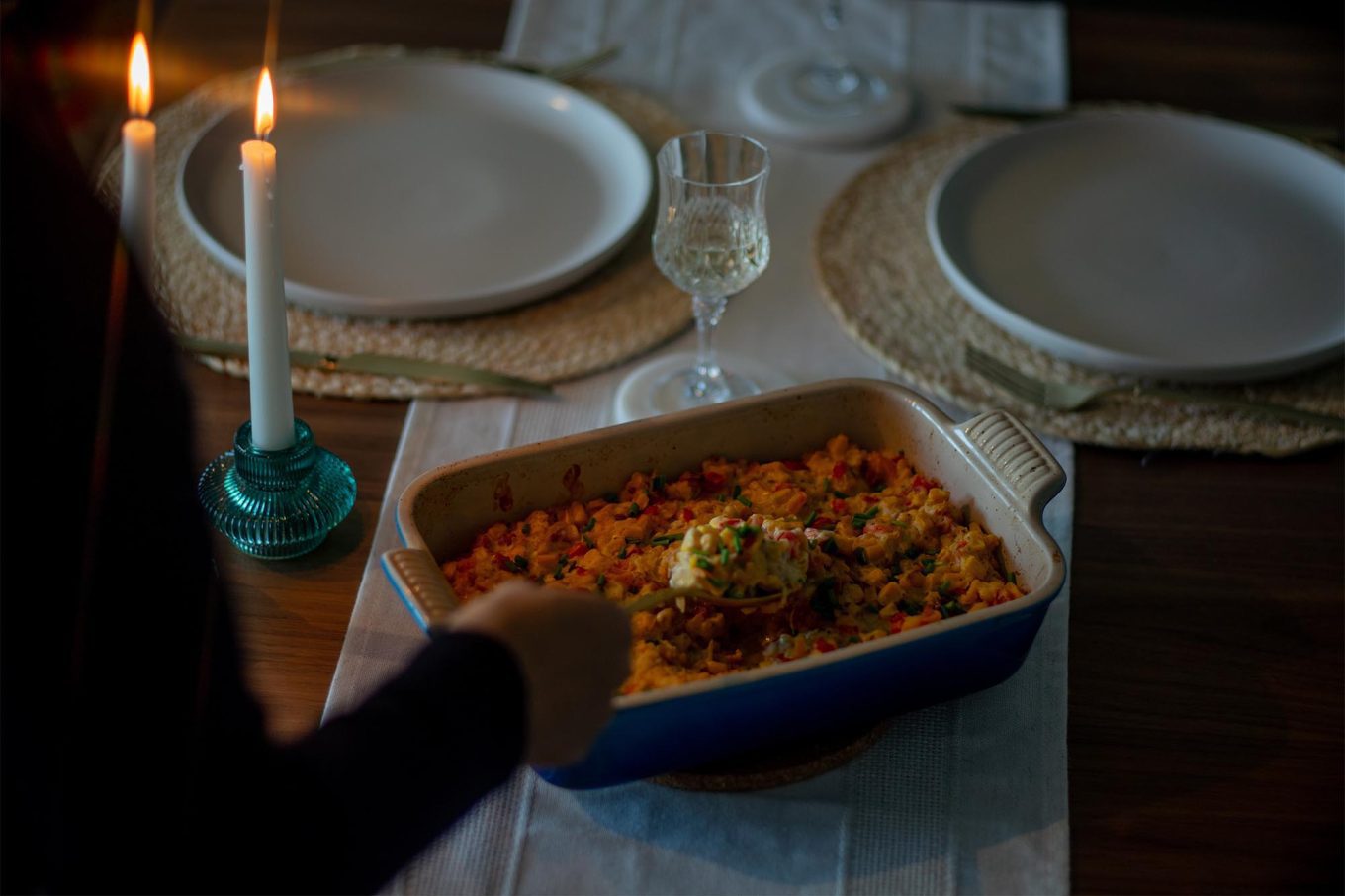 Loaded creamed corn side dish recipe